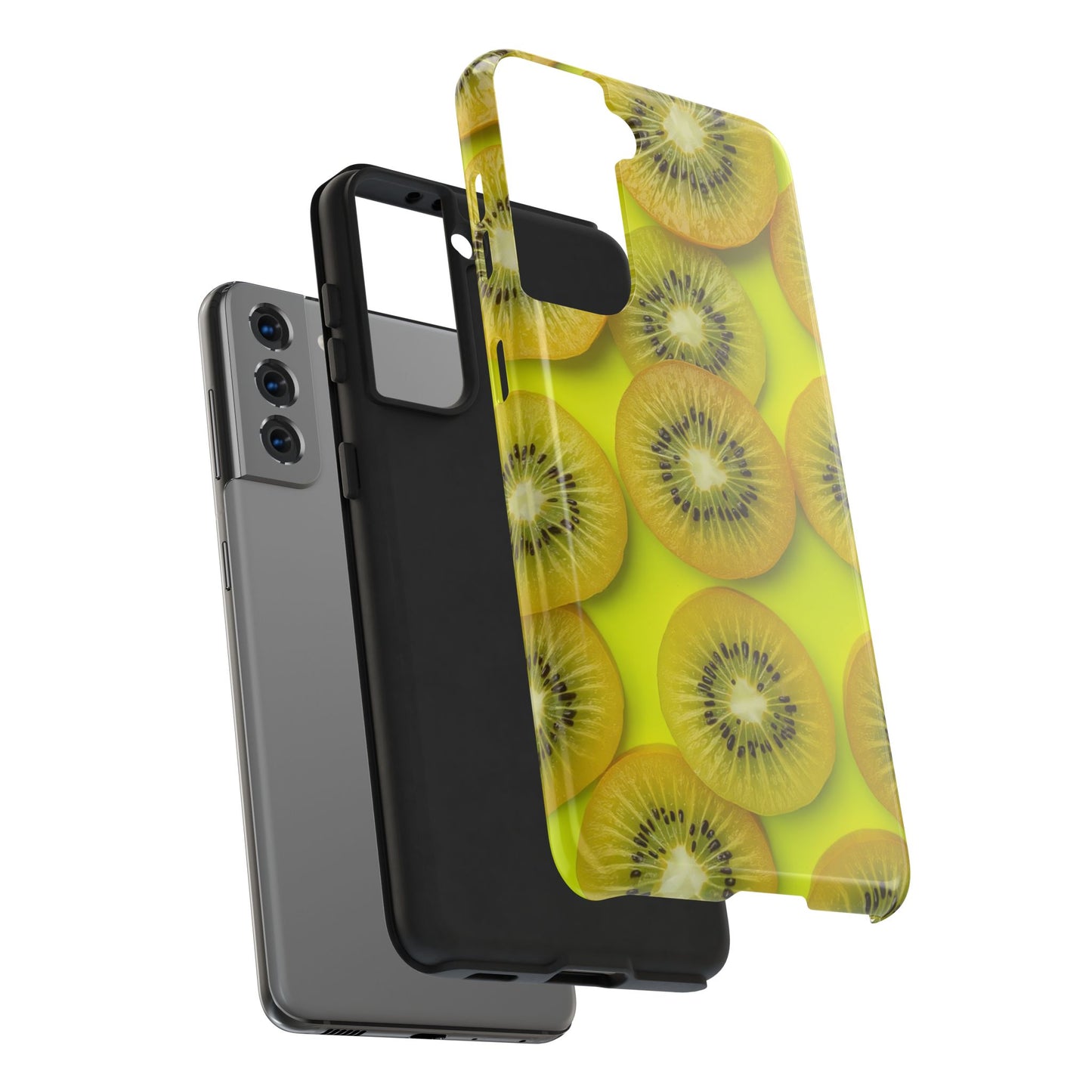 Vibrant Kiwi Tough Phone Case - Bright Yellow Design for Fruit Lovers