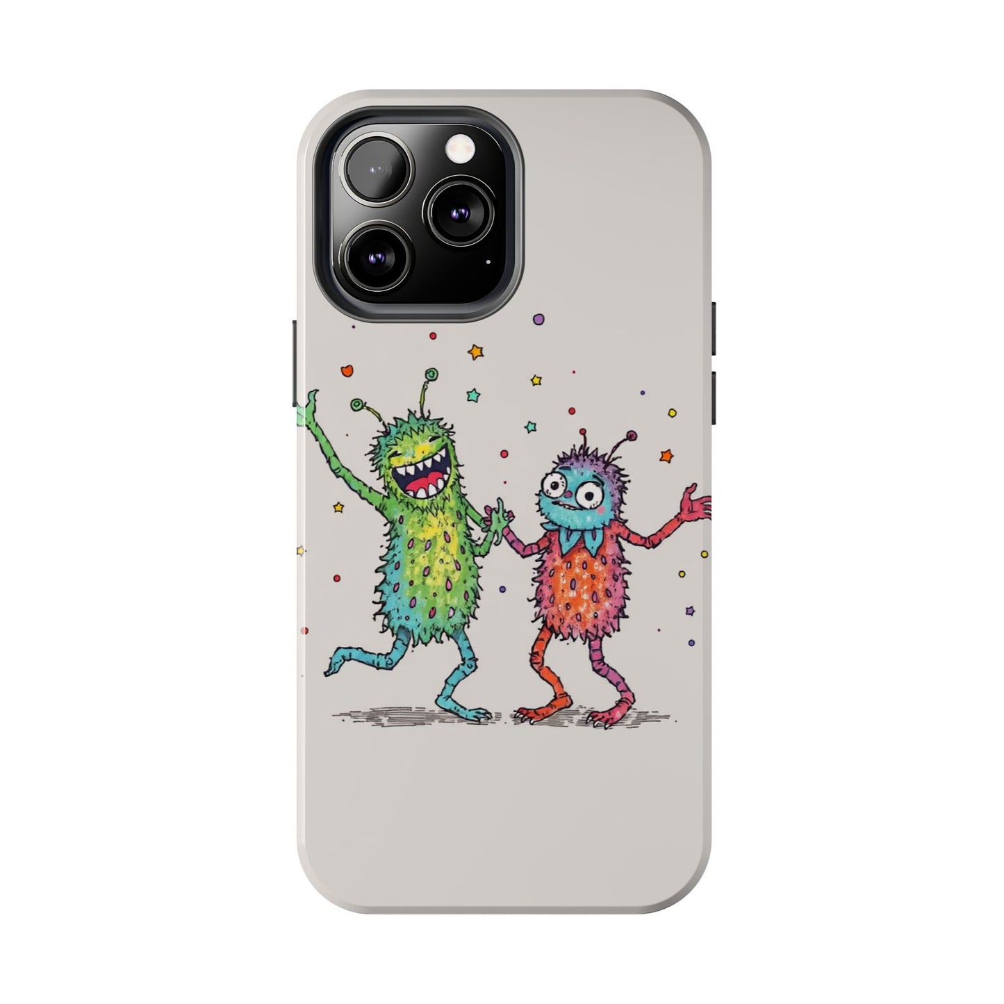 Colorful Monster Tough Phone Case - Fun and Playful Design