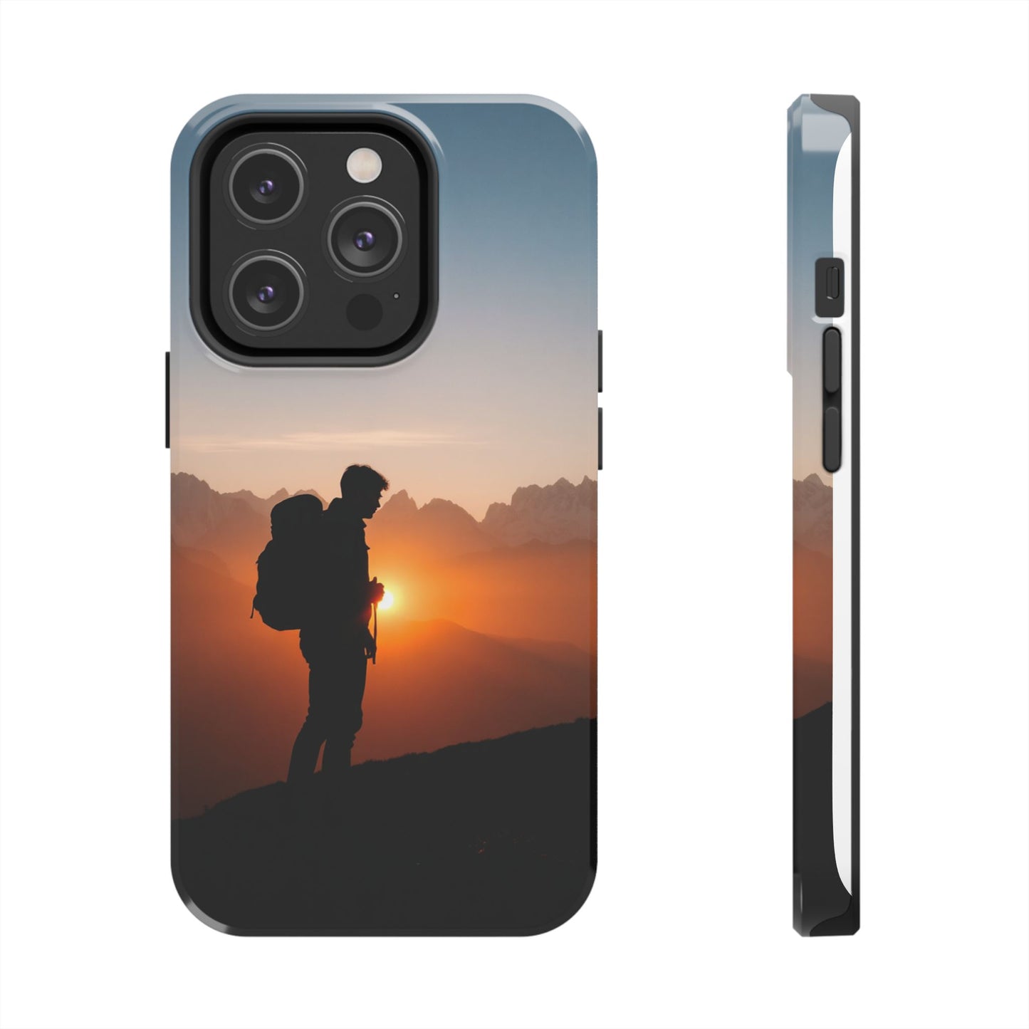 Explorer Adventure Sunset Mountain iPhone Case