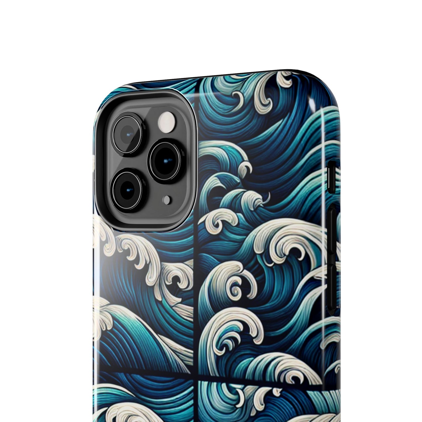 Ocean Waves Tough Phone Case - Durable Protection with Artistic Design - for iPhone