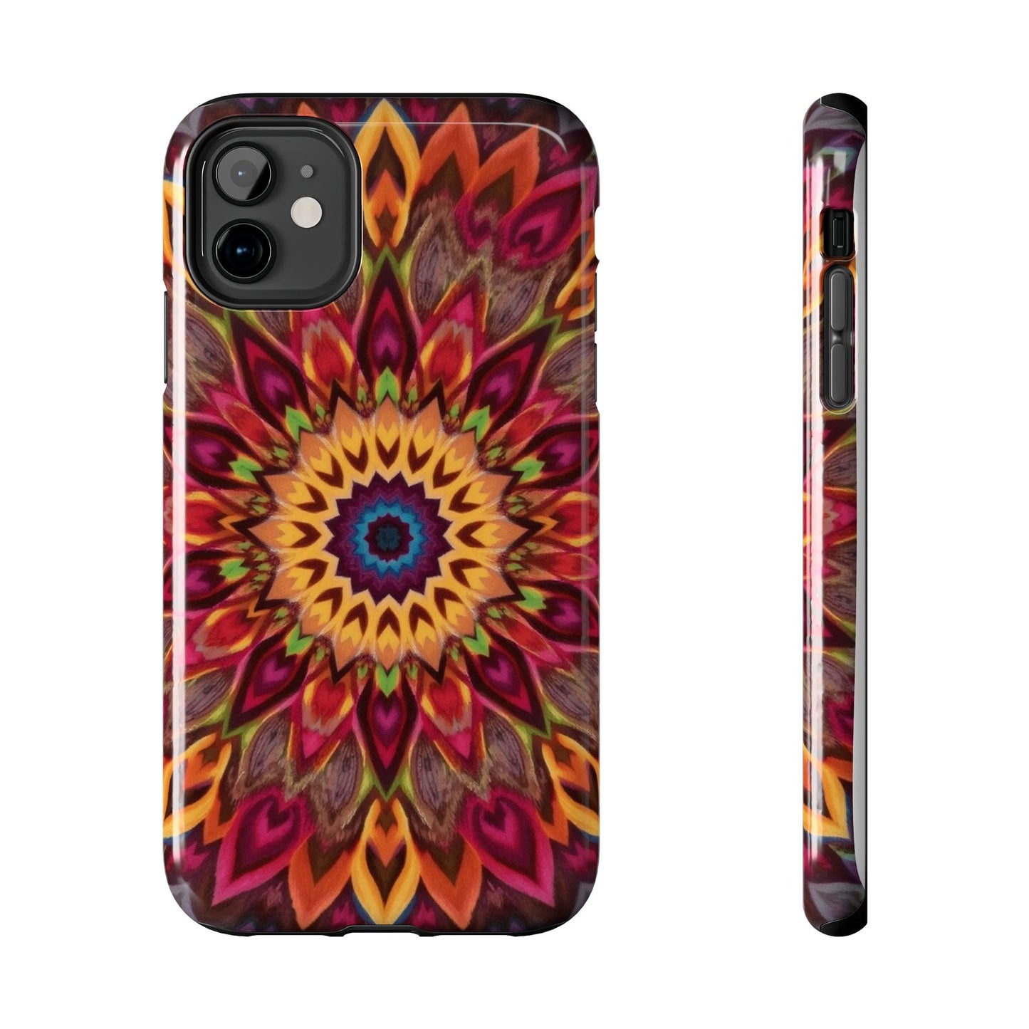 Vibrant Floral Mandala Tough Phone Case | Stylish and Durable Protection - for iPhone