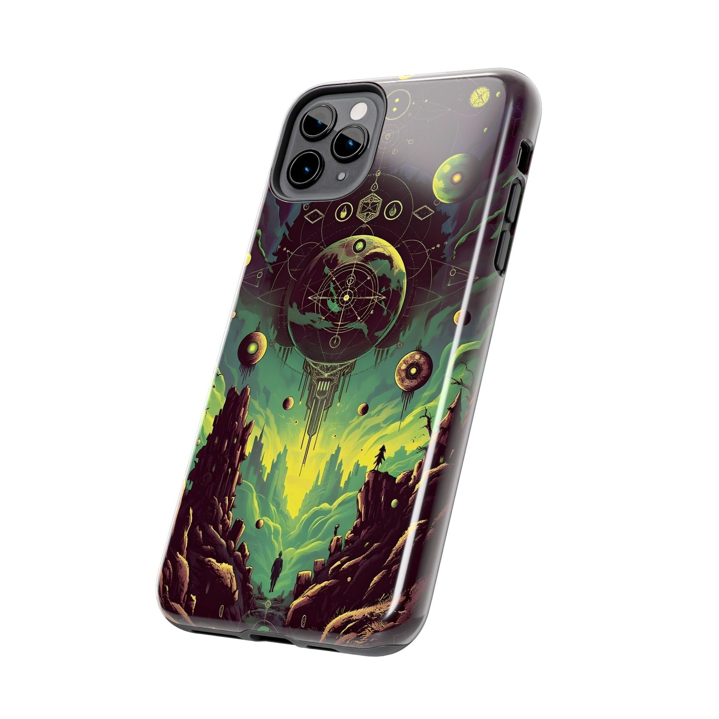 Cosmic Adventure Tough Phone Case - Galaxy Design for Space Enthusiasts - for iPhone