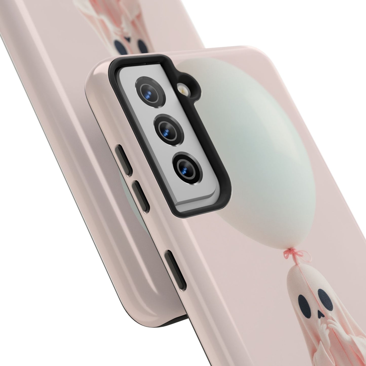 Cute Ghost Phone Case with Balloon - Tough Protection for Spooky Vibes