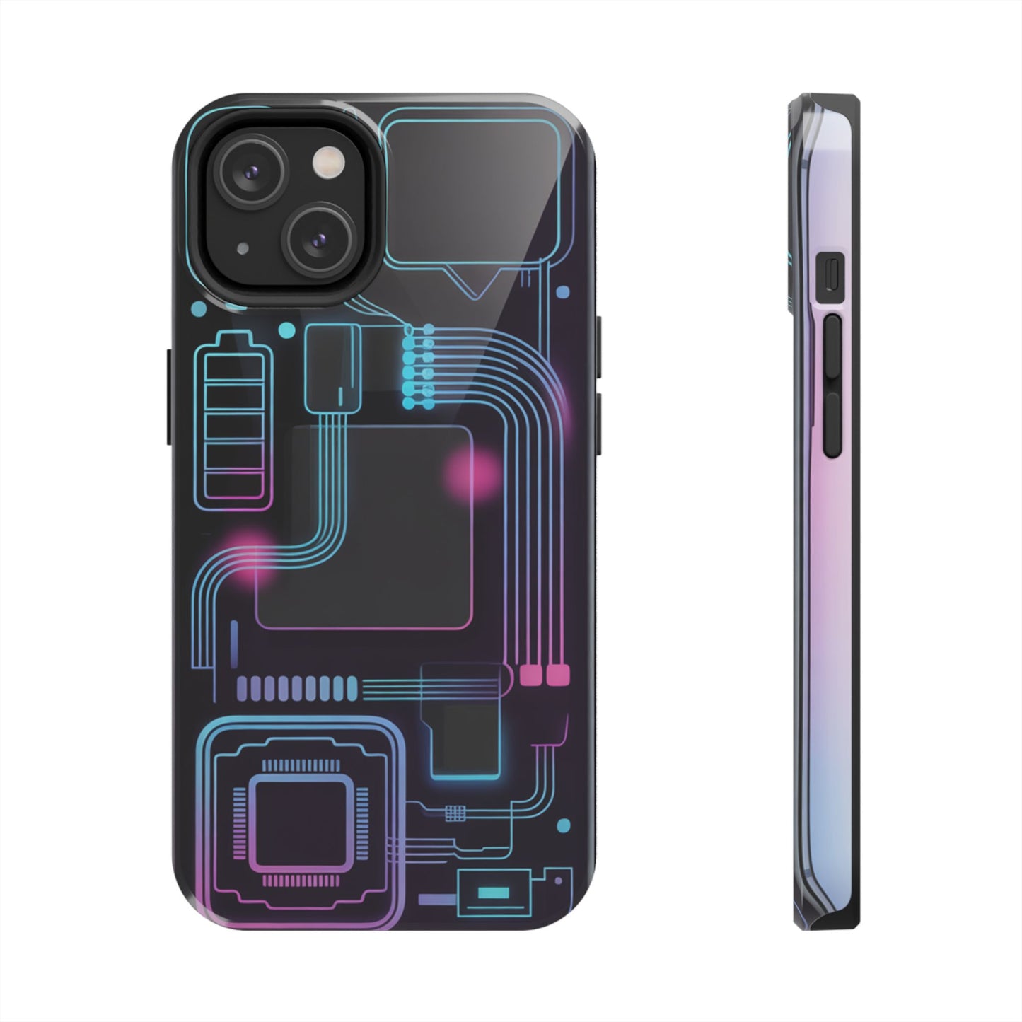 Cyberpunk Circuits Tough Phone Case