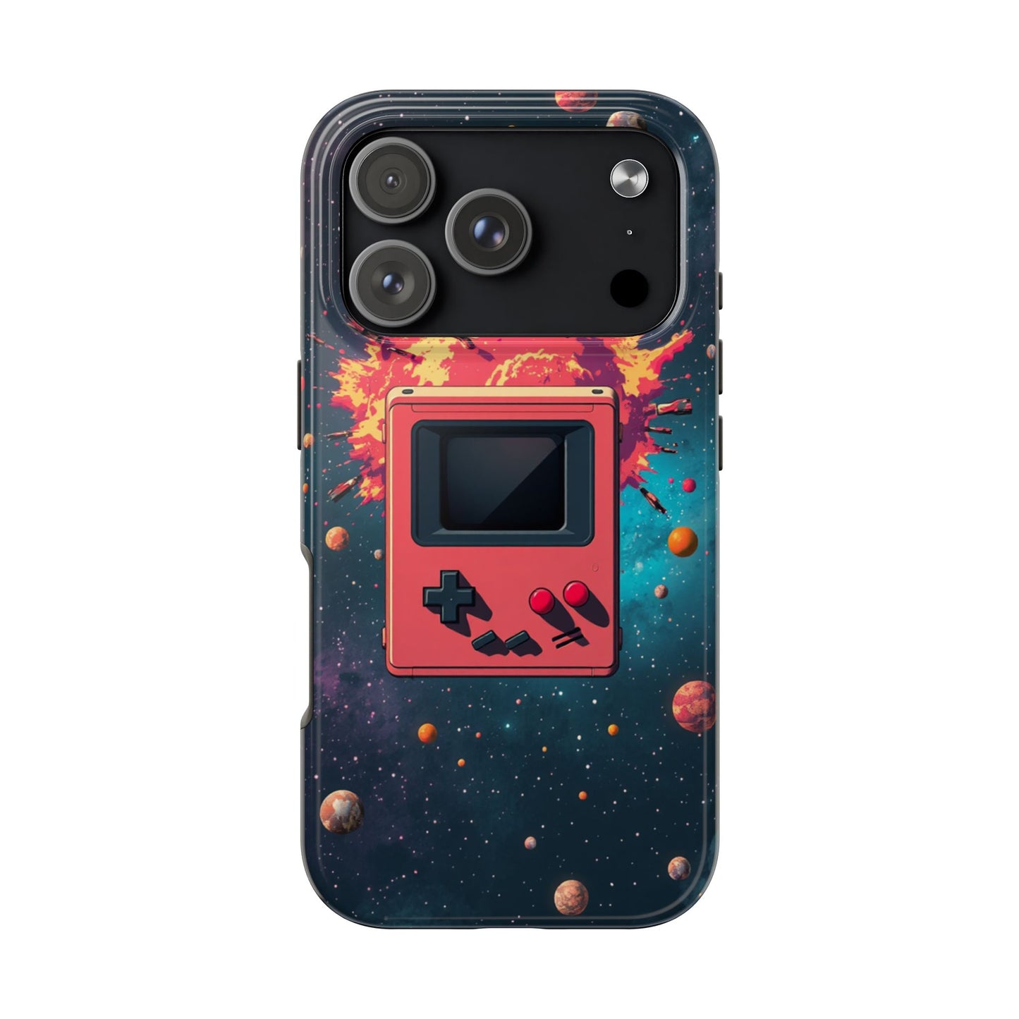 Retro Gaming Tough Phone Case - Space Adventure Design