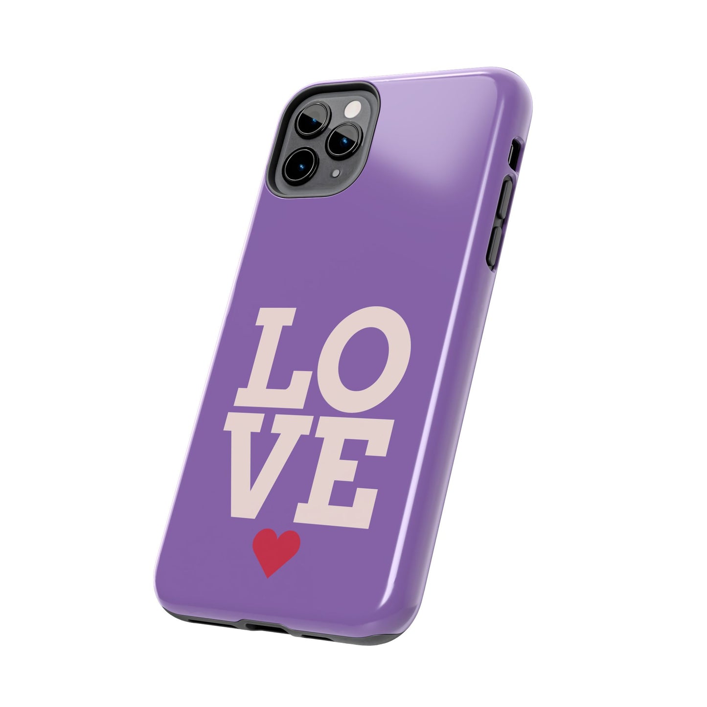 Purple Love Phone Case - Durable & Stylish Tough Case - for iPhone