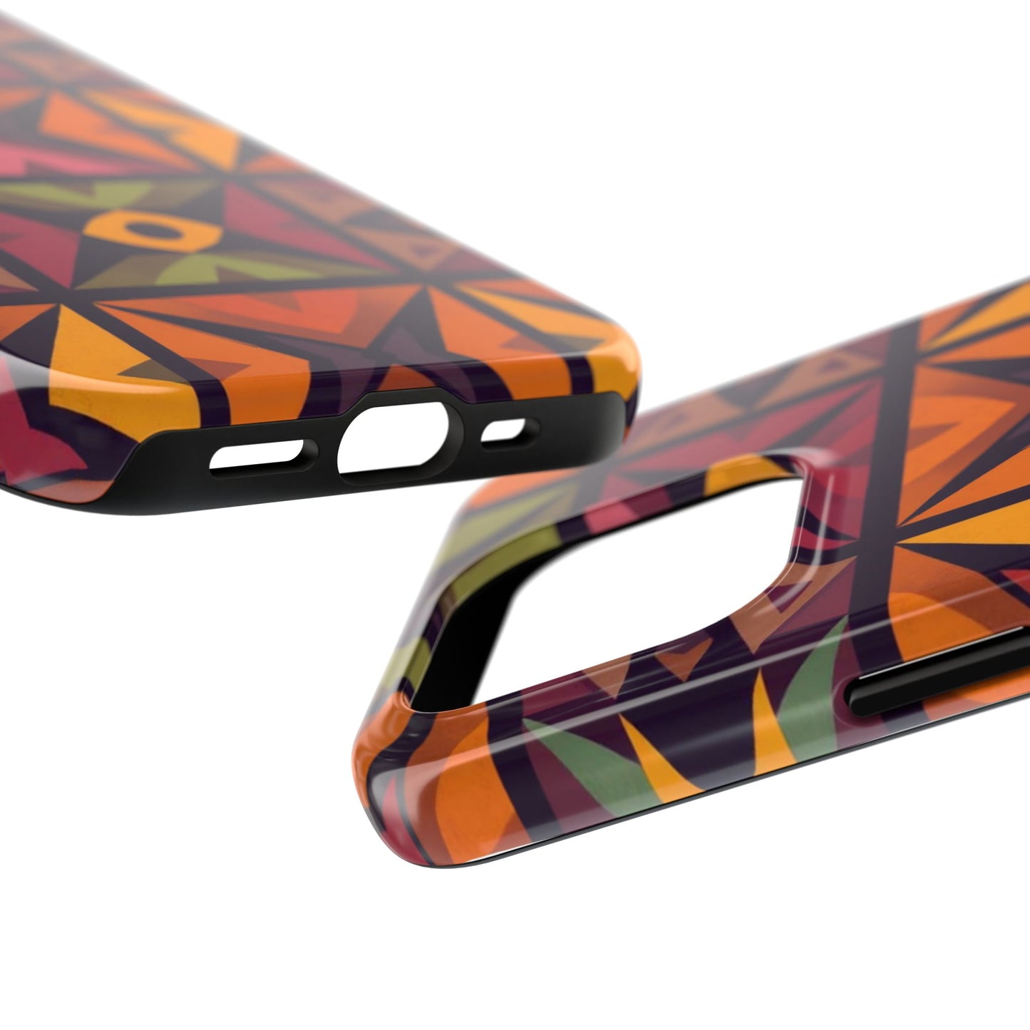 Vibrant Tribal Geometric Tough Phone Case - Colorful Protection for Your iPhone