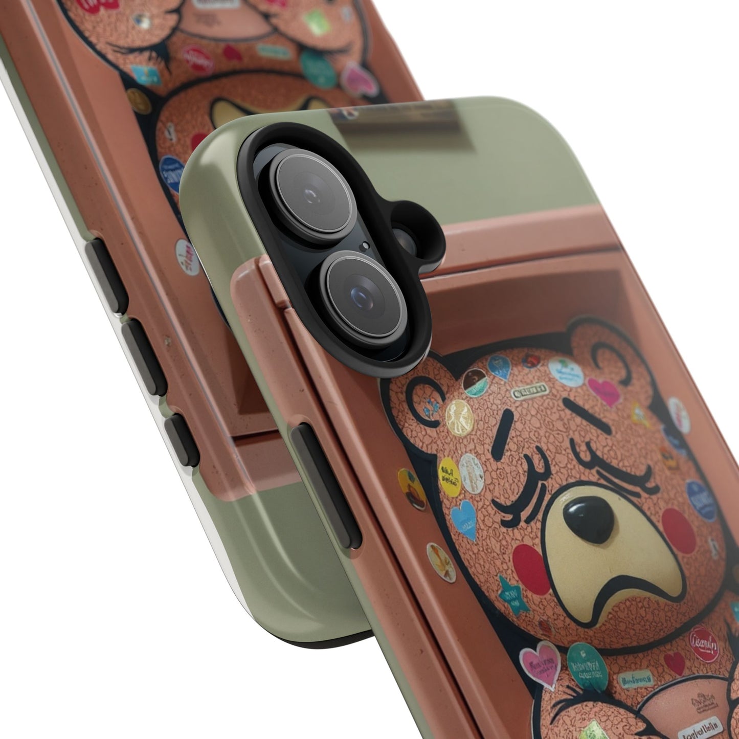 Cute Bear Tough Phone Case - Durable Protection with Fun Design