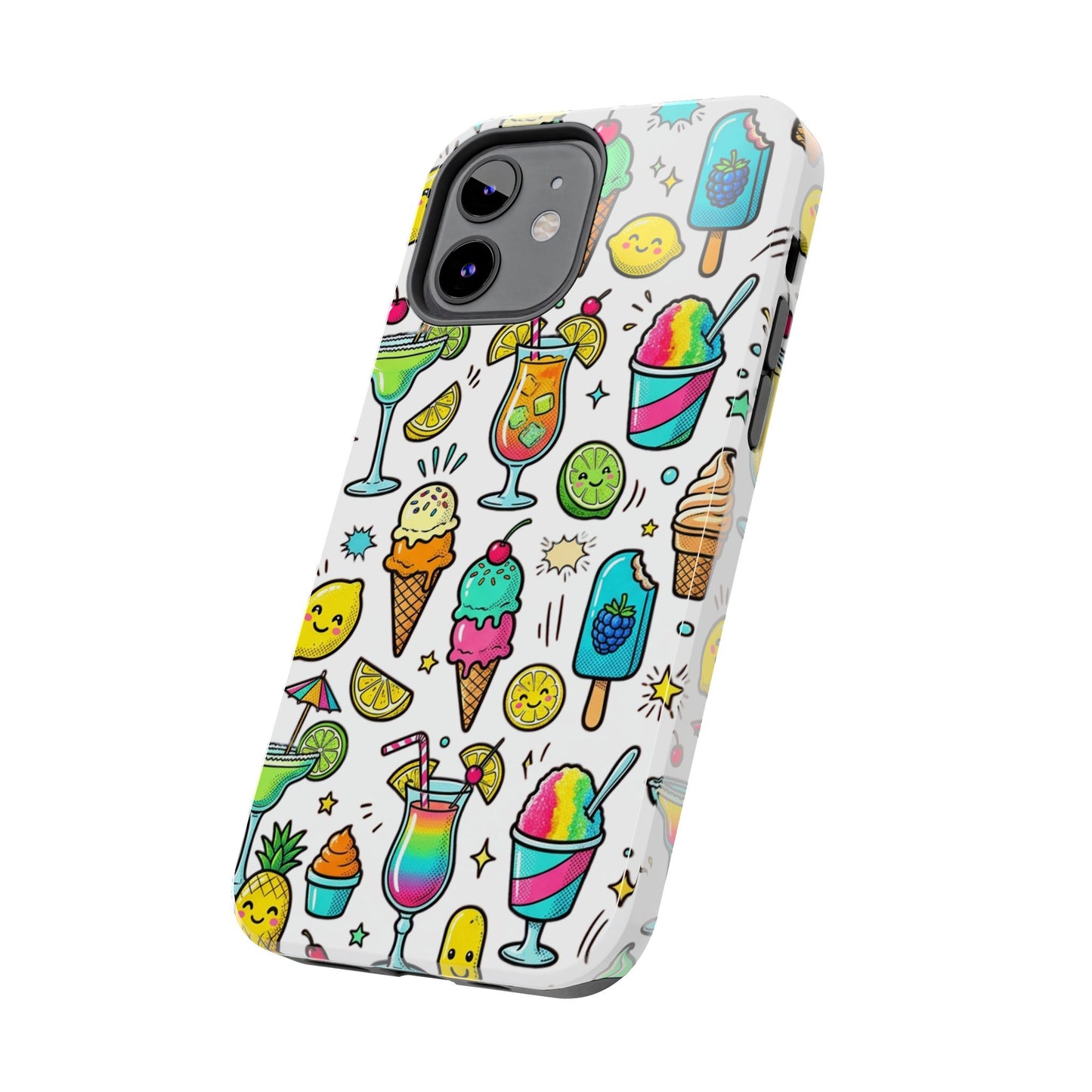 Tough Phone Case — Summer Ice Cream & Cocktails Pattern