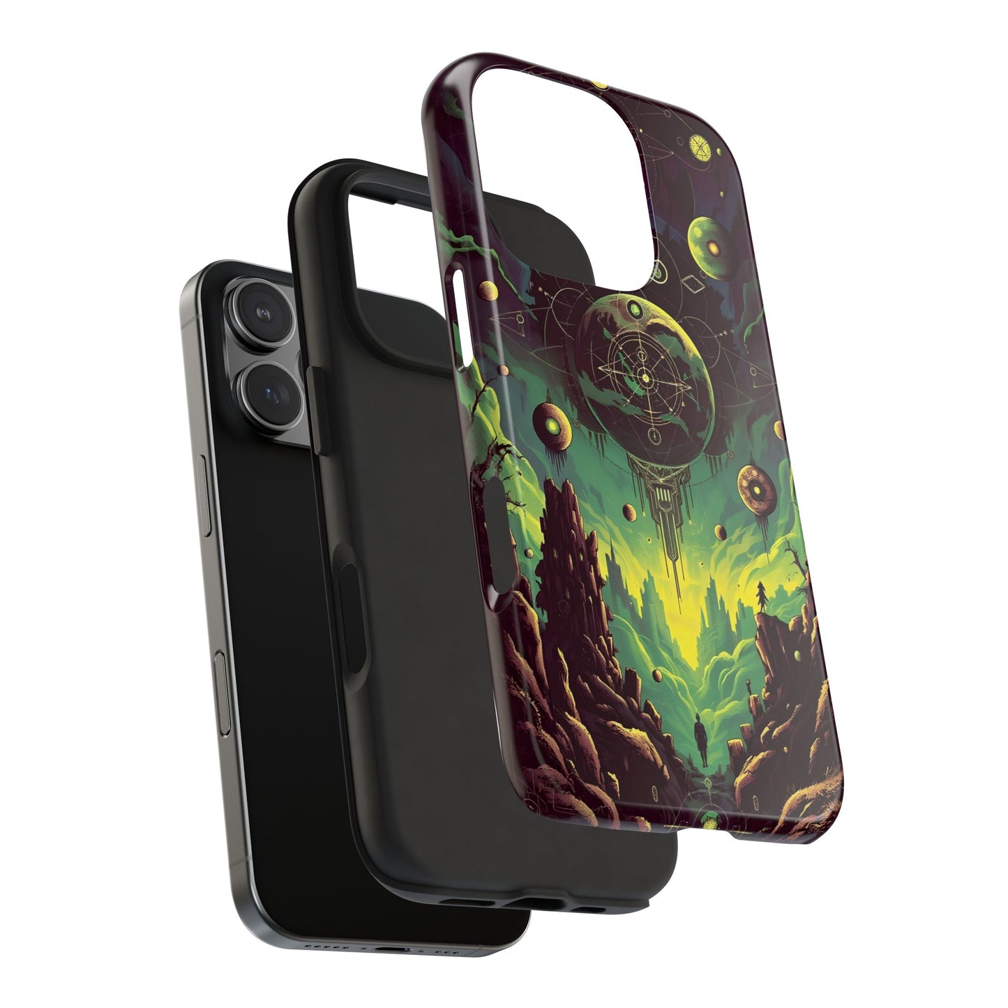 Cosmic Adventure Tough Phone Case - Galaxy Design for Space Enthusiasts - for iPhone