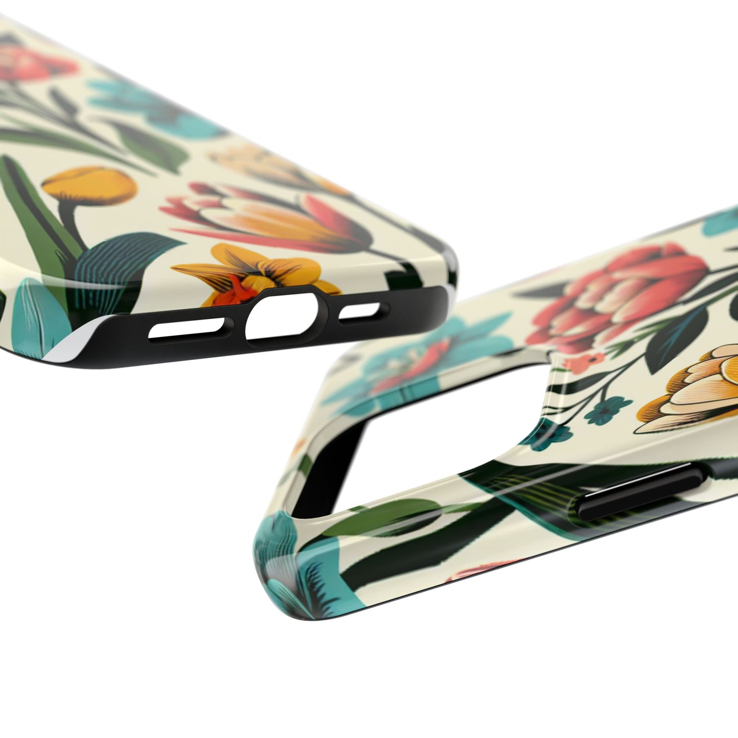 Floral Tough Phone Case - Vibrant Flower Design for Stylish Protection - for iPhone