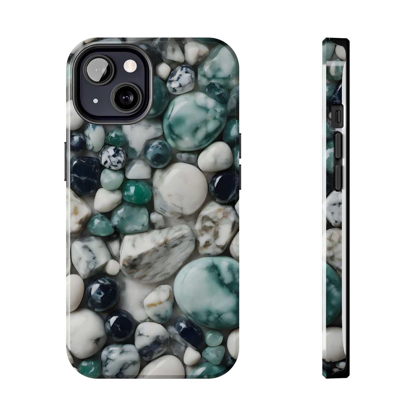 Small Rocks Pattern Tough Phone Case - Stylish & Durable Protection - for iPhone