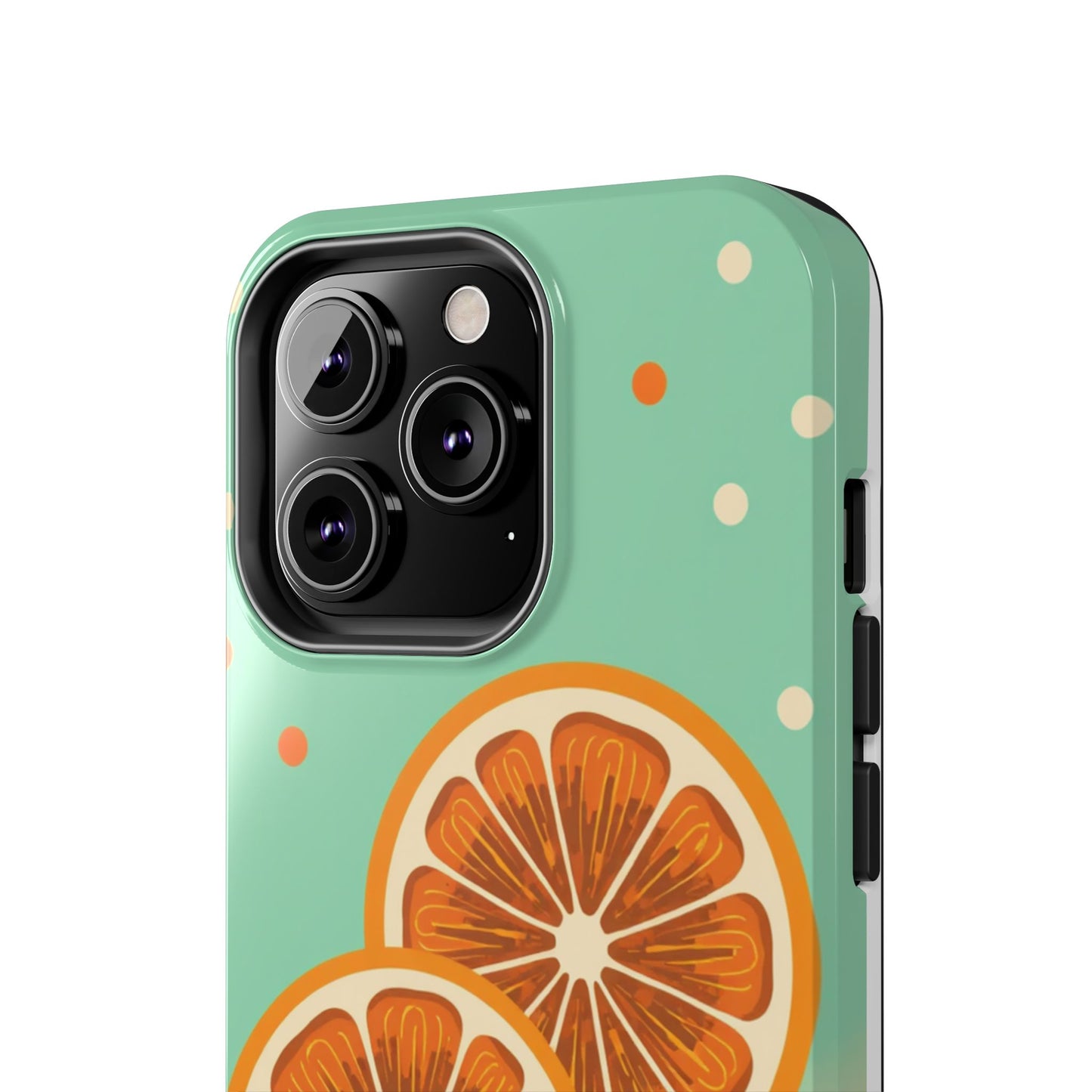 Citrus Vibe Tough Phone Case - Fun Orange Slice Design