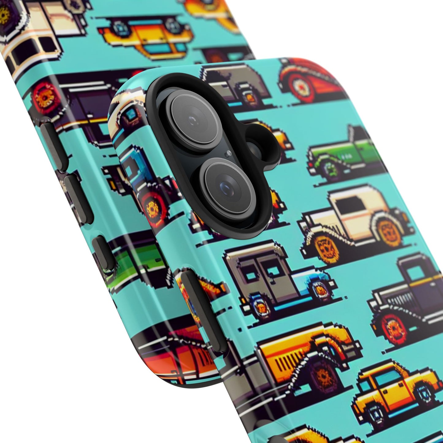 Retro Car Pixel Art Tough Phone Case - Durable & Stylish Protection - for iPhone