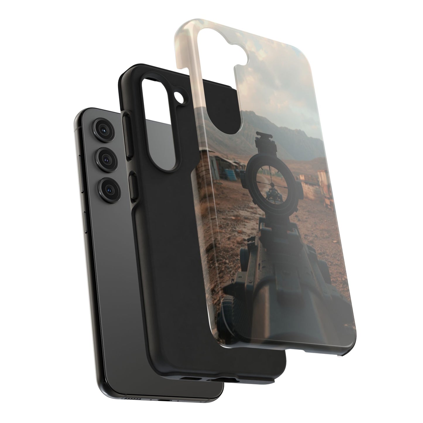 Tough Phone Case - Military Inspired Design with Sniper Scope