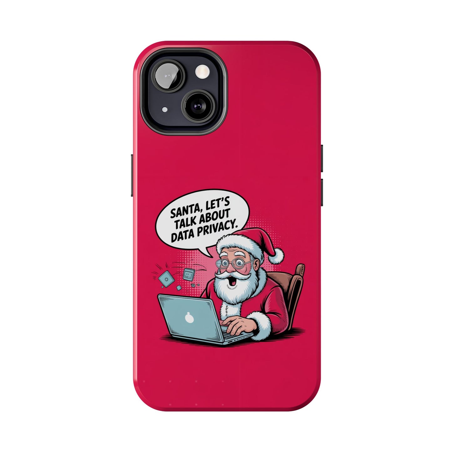 Santa Data Privacy Design Tough iPhone Case for Christmas