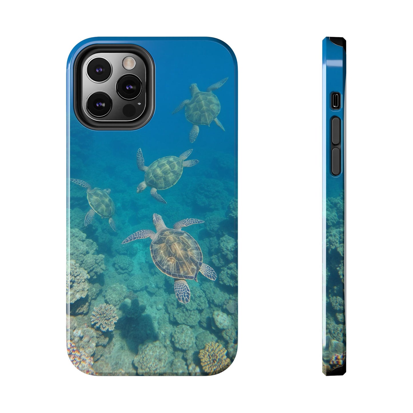 Ocean Turtle Tough Phone Cases - Durable Protection with Marine Art