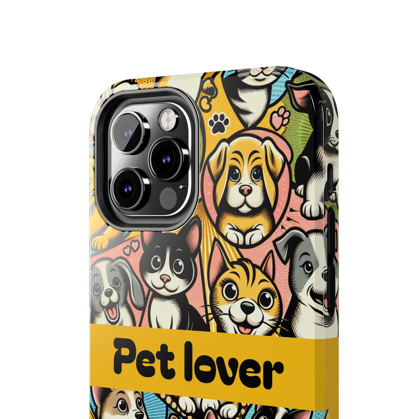 Pet Lover Tough Phone Case - Colorful Animal Design - for iPhone