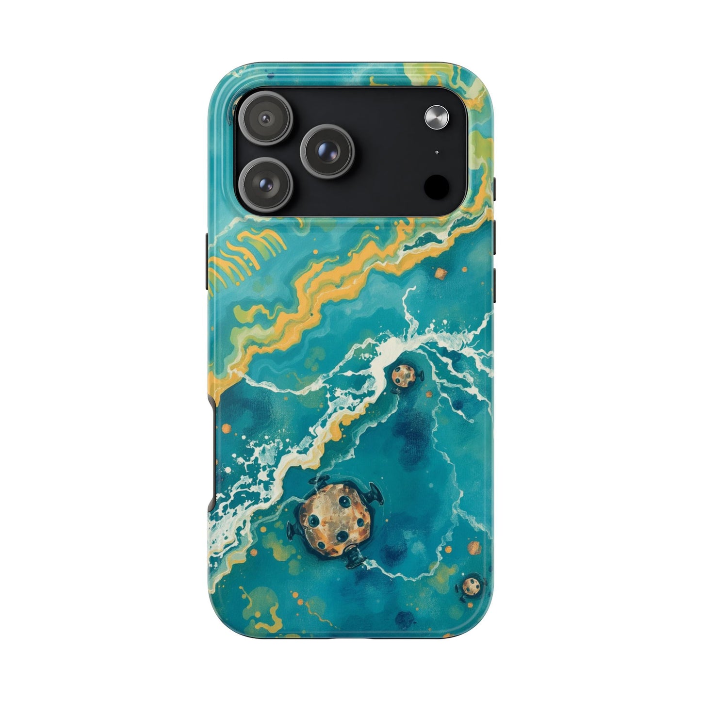 Ocean Wave Tough Phone Case – Durable Protection with Abstract Art Design