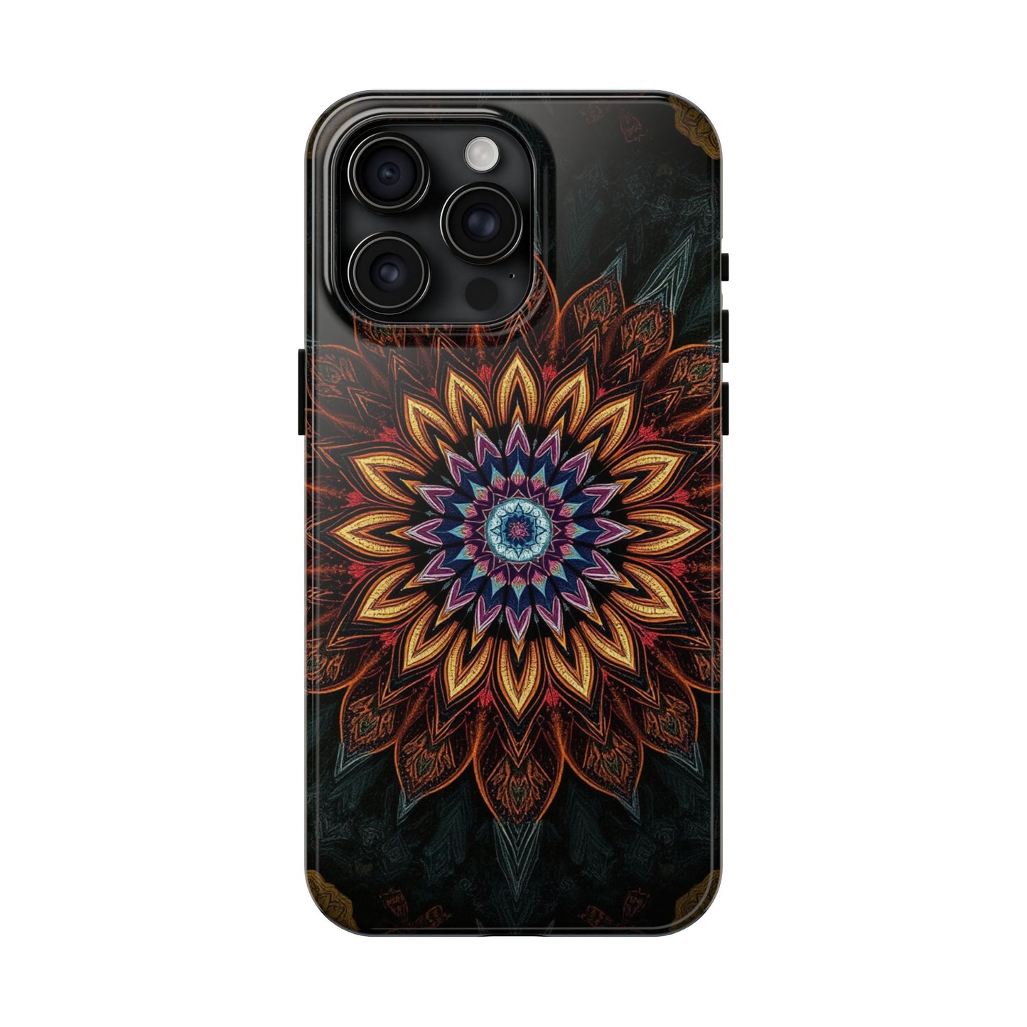 Mystic Mandala Tough Phone Case - Durable Protection with Artistic Design - for iPhone