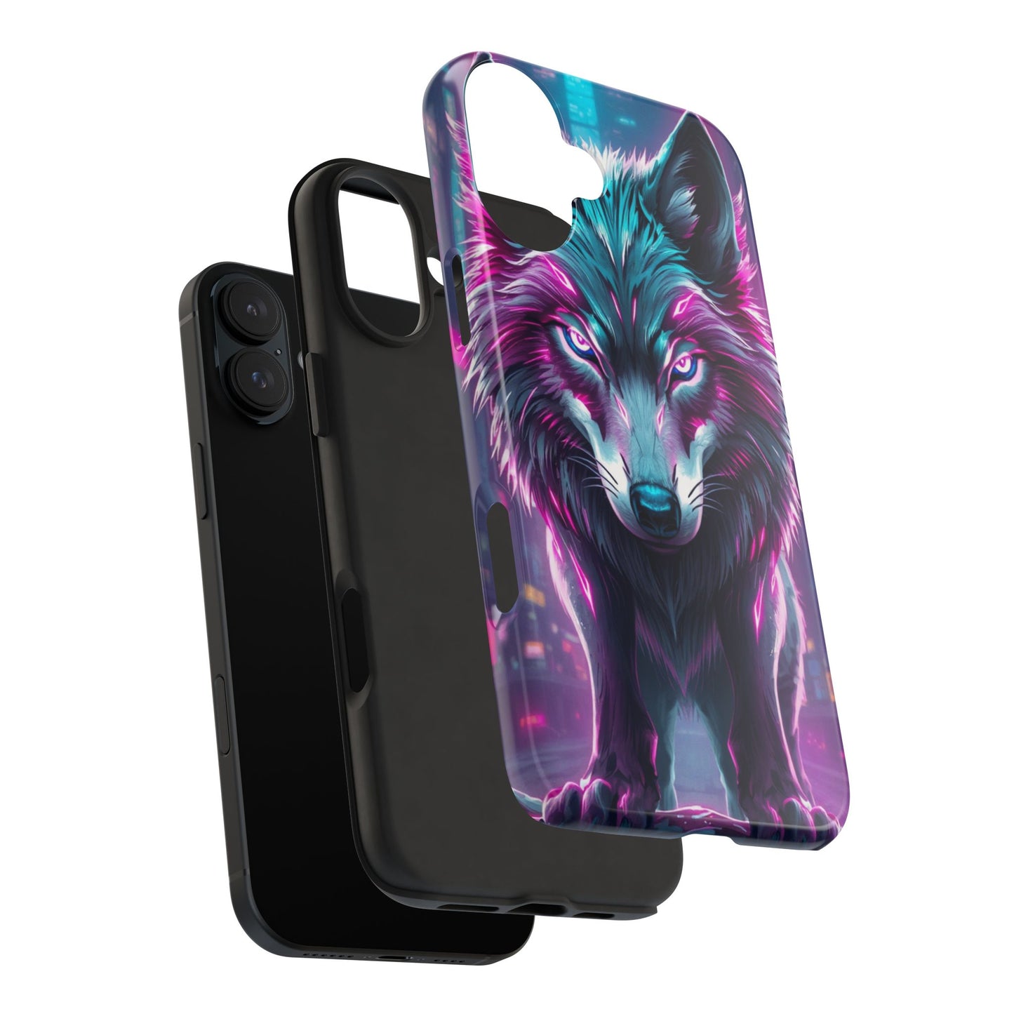 Fierce Wolf Phone Case - Tough & Vibrant Design for Animal Lovers