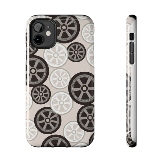 Racing Wheel Design Tough Phone Case – Durable Protection for Automotive Enthusiasts