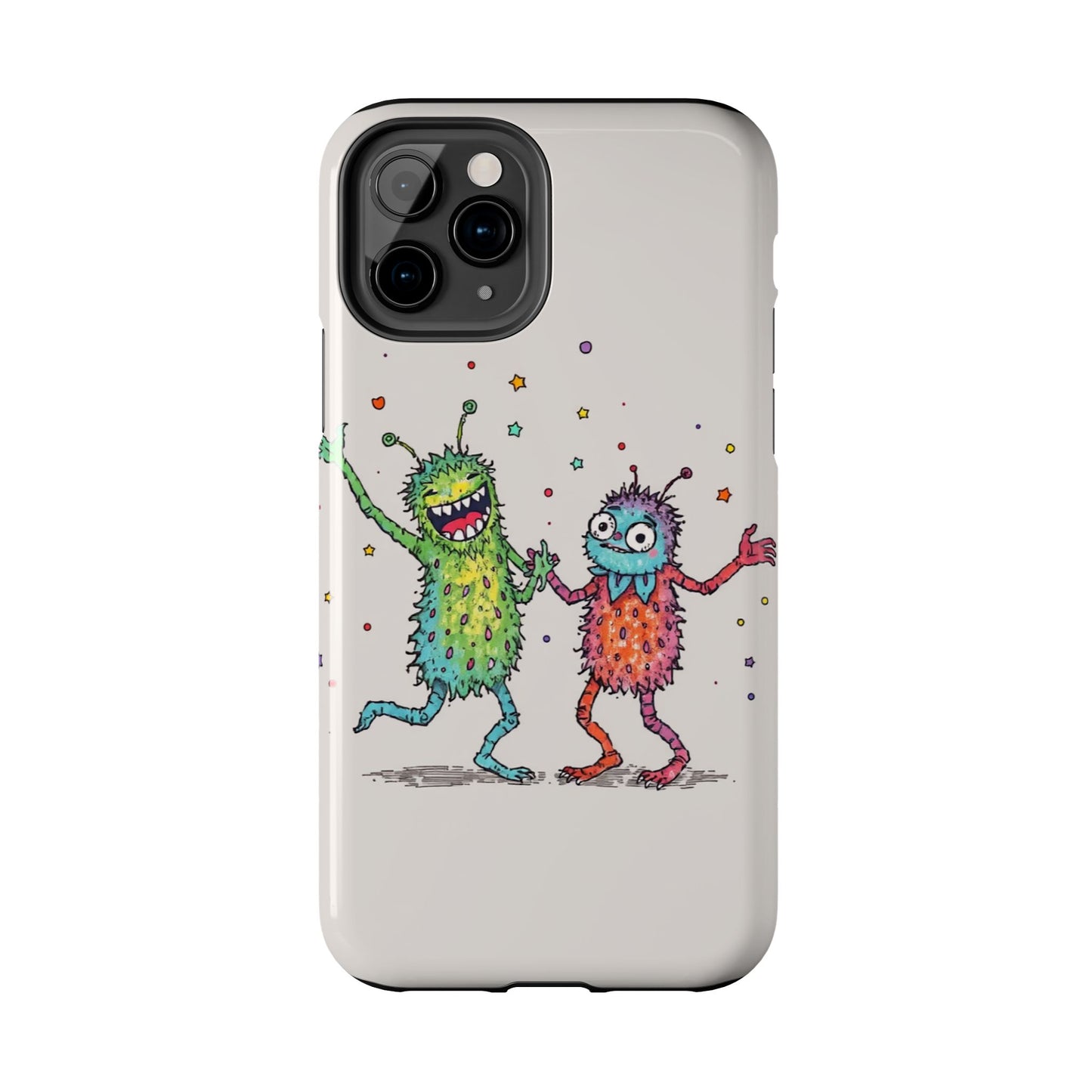Colorful Monster Tough Phone Case - Fun and Playful Design