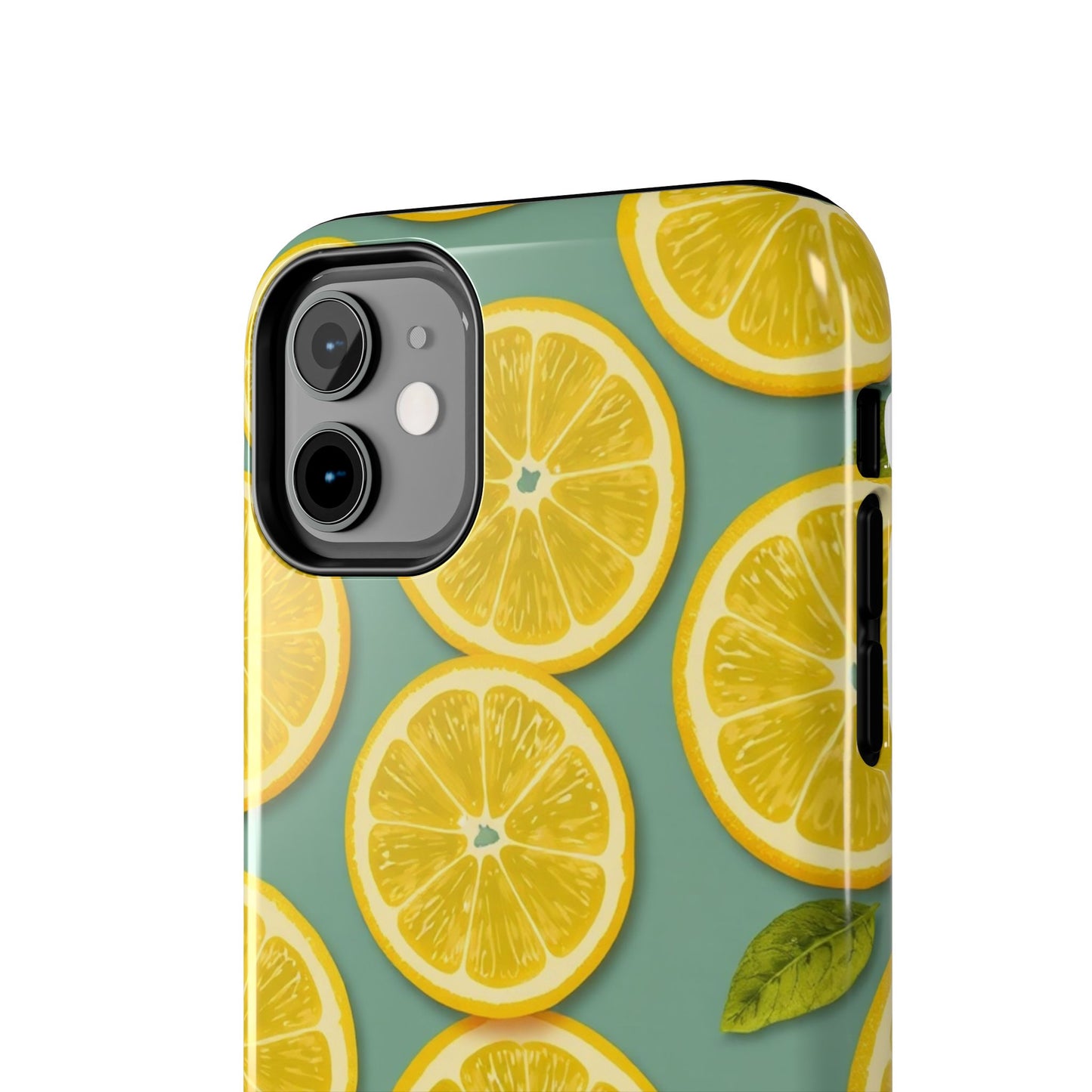 Tough Lemon Pattern Phone Case - Vibrant Citrus Design for Summer Vibes - for iPhone