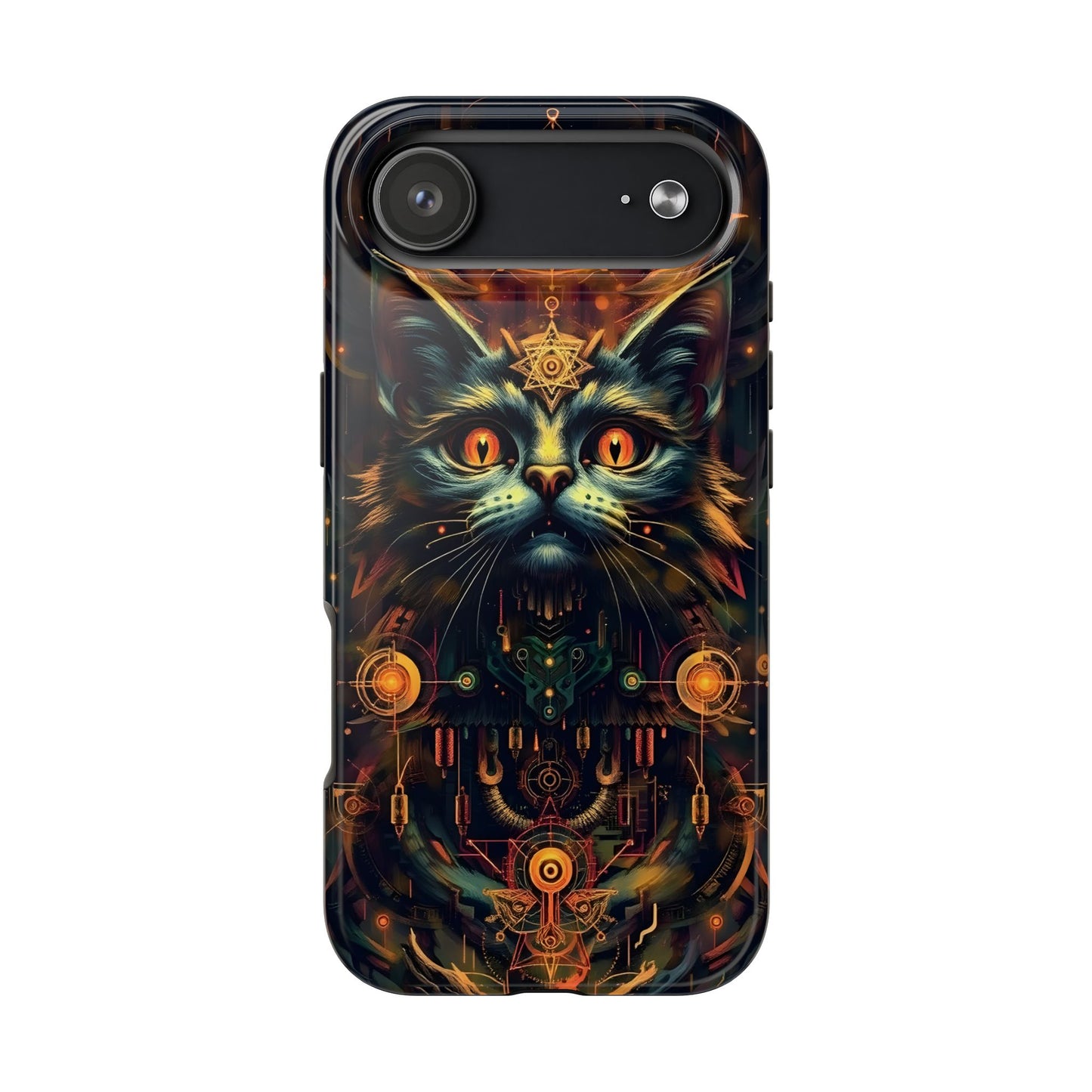 Mystical Cat Queen Tough Phone Case – Unique Protection for Cat Lovers - for iPhone