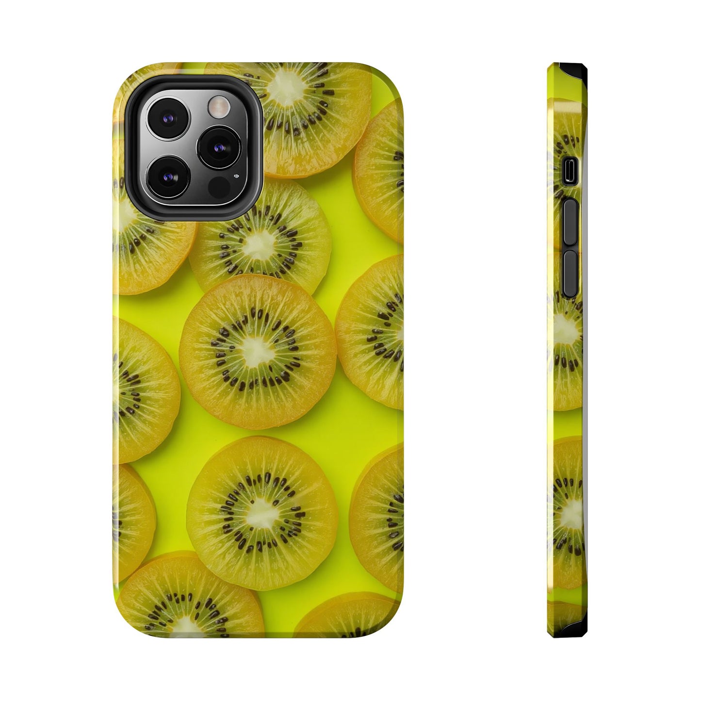 Vibrant Kiwi Tough Phone Case - Bright Yellow Design for Fruit Lovers