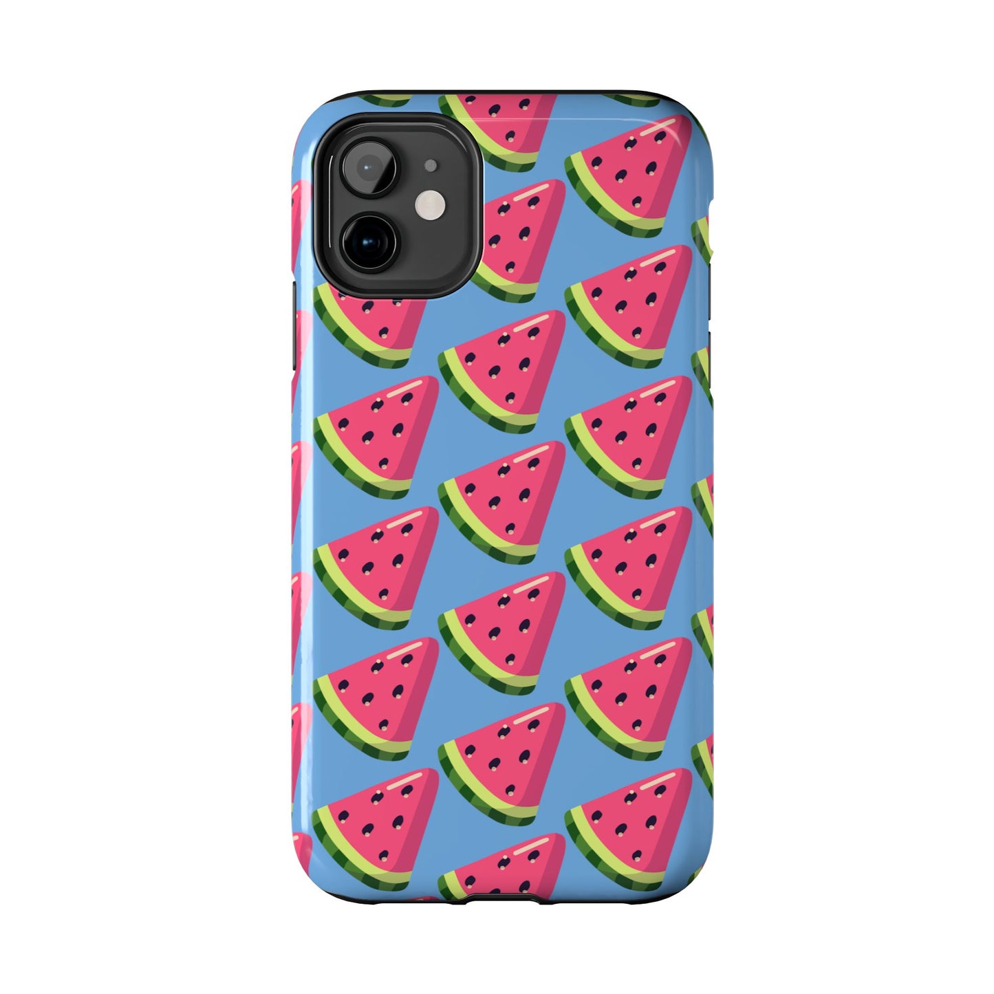 Watermelon Fun Tough Phone Case - Summer Vibes, Blue - for iPhone