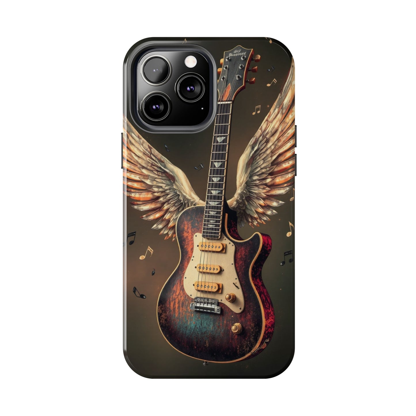 Inspirational Guitar Wing Phone Case - Tough Protection for Music Lovers