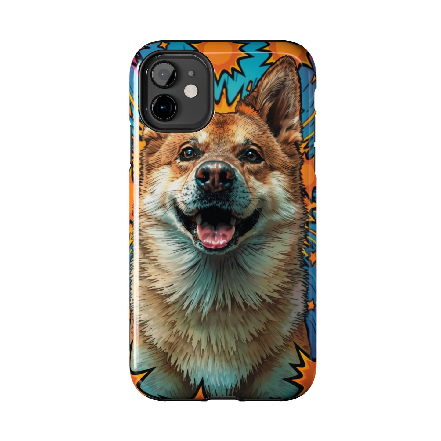 Vibrant Corgi Tough Phone Case - Fun Design for Pet Lovers