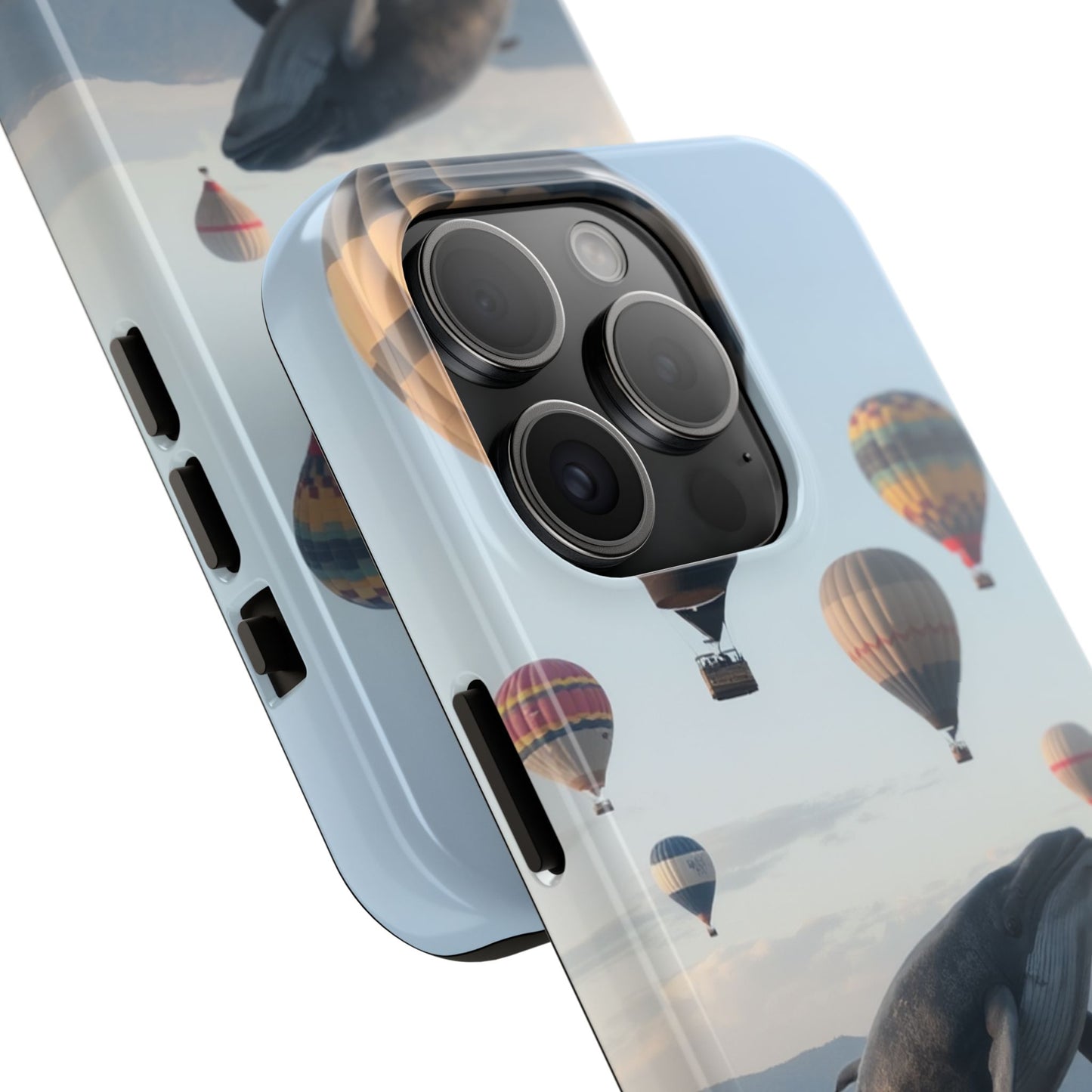 Whale Hot Air Balloon Tough Phone Case - Adventure & Nature Lovers