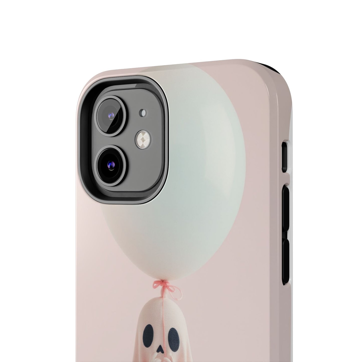 Cute Ghost Phone Case with Balloon - Tough Protection for Spooky Vibes