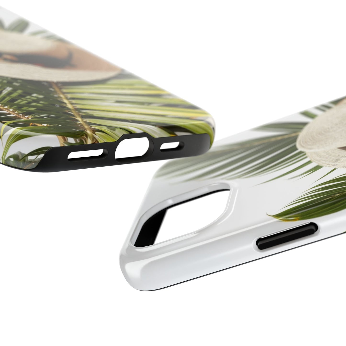 Tropical Phone Case - Summer Vibes with Hat & Sunglasses Design