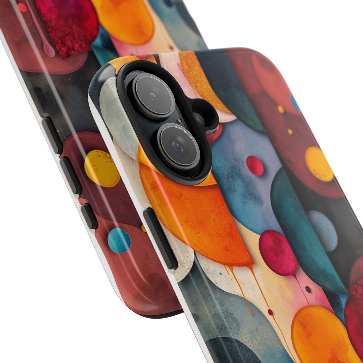 Artistic Tough Phone Cases - Colorful Abstract Design for Trendy Protection - for iPhone