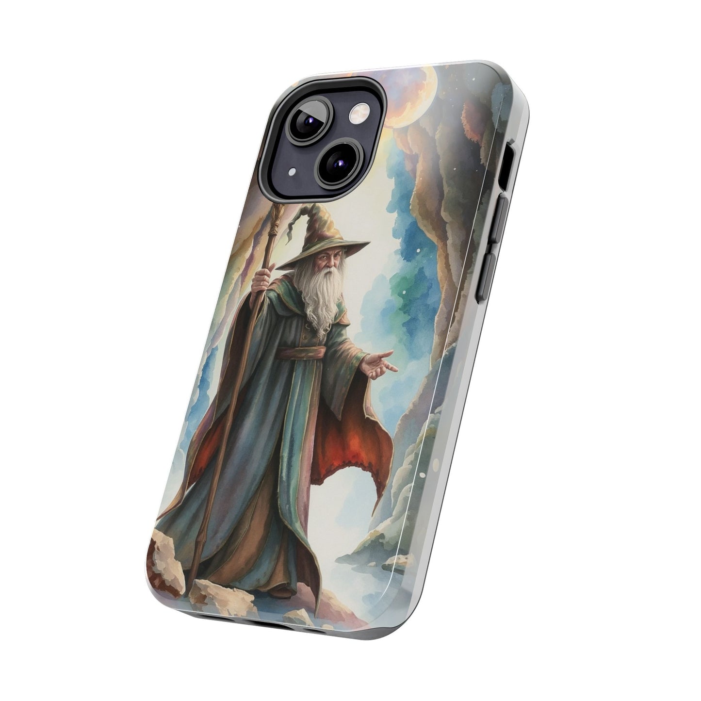 Magical Wizard Phone Case - Tough, Durable Phone Cover for Fantasy Lovers, Geek Gift, Unique Design, Celestial Phone Accessory