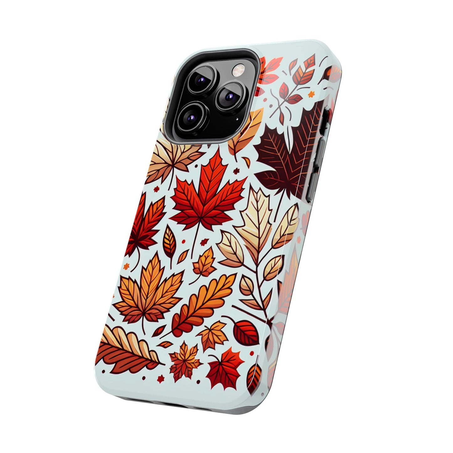 Autumn Leaves Tough Phone Case - Leaves Pattern - for iPhone