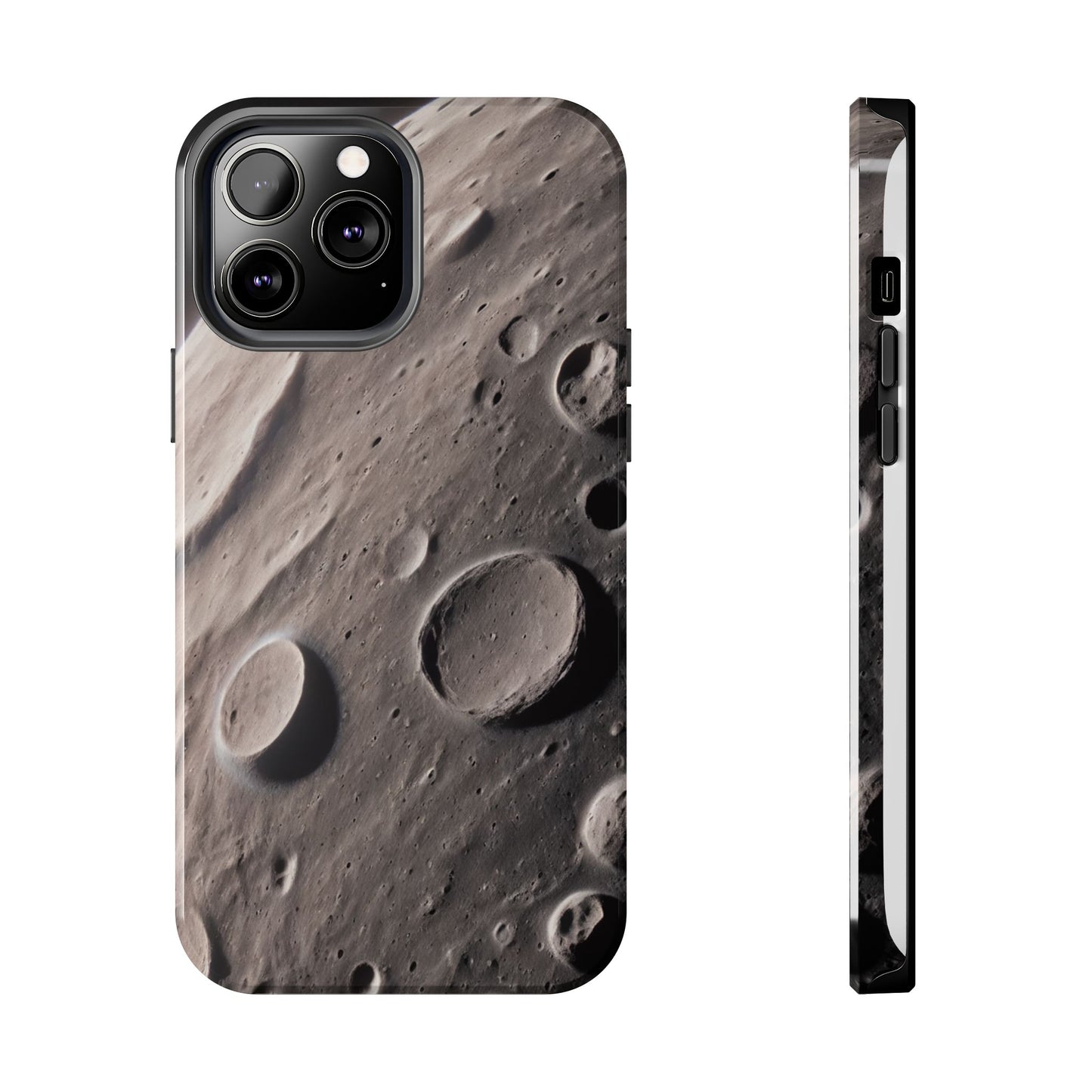 Celestial Moon Surface Tough Phone Case | Durable Space-Themed Design - for iPhone