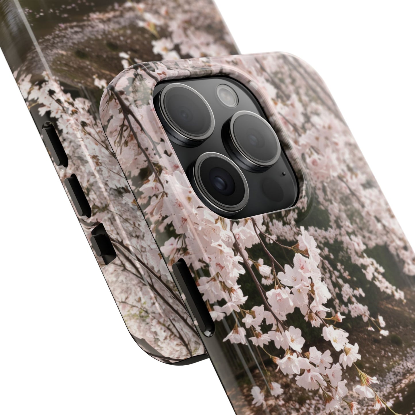 Cherry Blossom Tough Phone Cases - Durable Protection with Floral Serenity