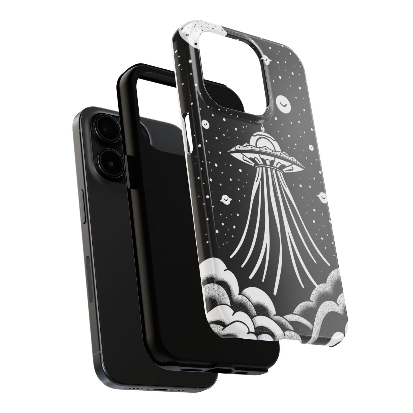 Galaxy UFO Tough Phone Case - Durable Protection with Unique Space Design