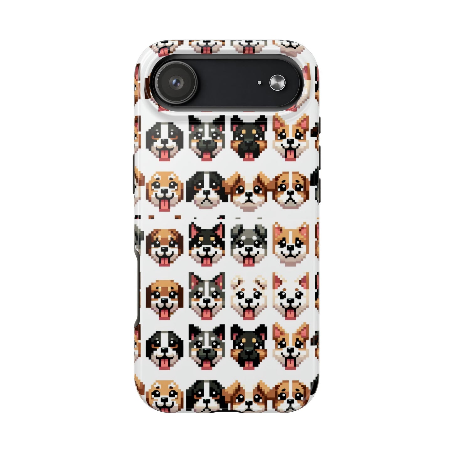 Pixelated Dog Breed Tough Phone Case - Cute, Durable Protection for Pet Lovers - for iPhone