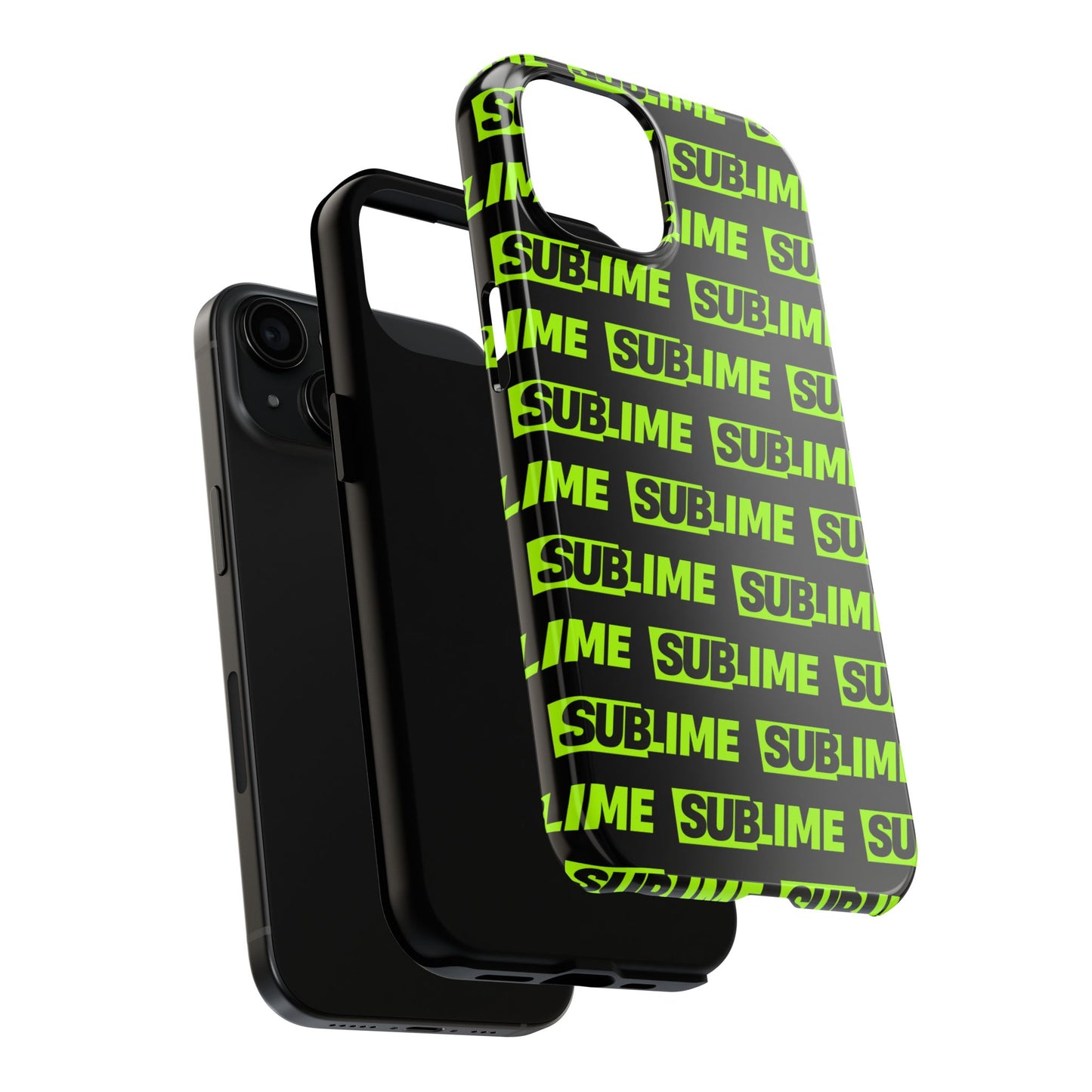 Sublime Text Pattern Tough Phone Case - Vibrant Protective Cover for iPhone