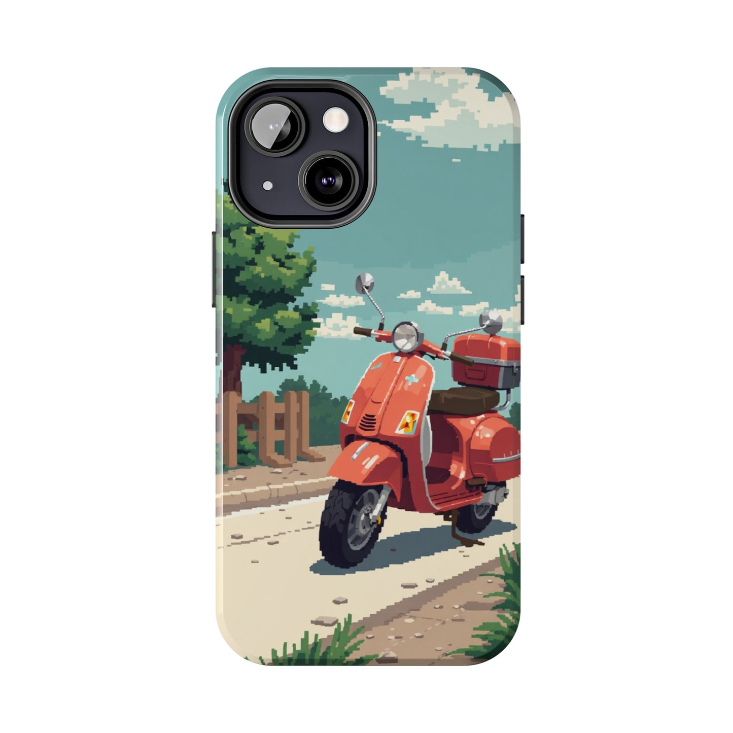 Retro Scooter Phone Case - Tough & Stylish Protection