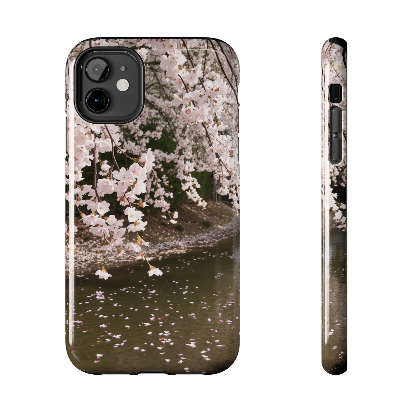 Cherry Blossom Tough Phone Cases - Durable Protection with Floral Serenity