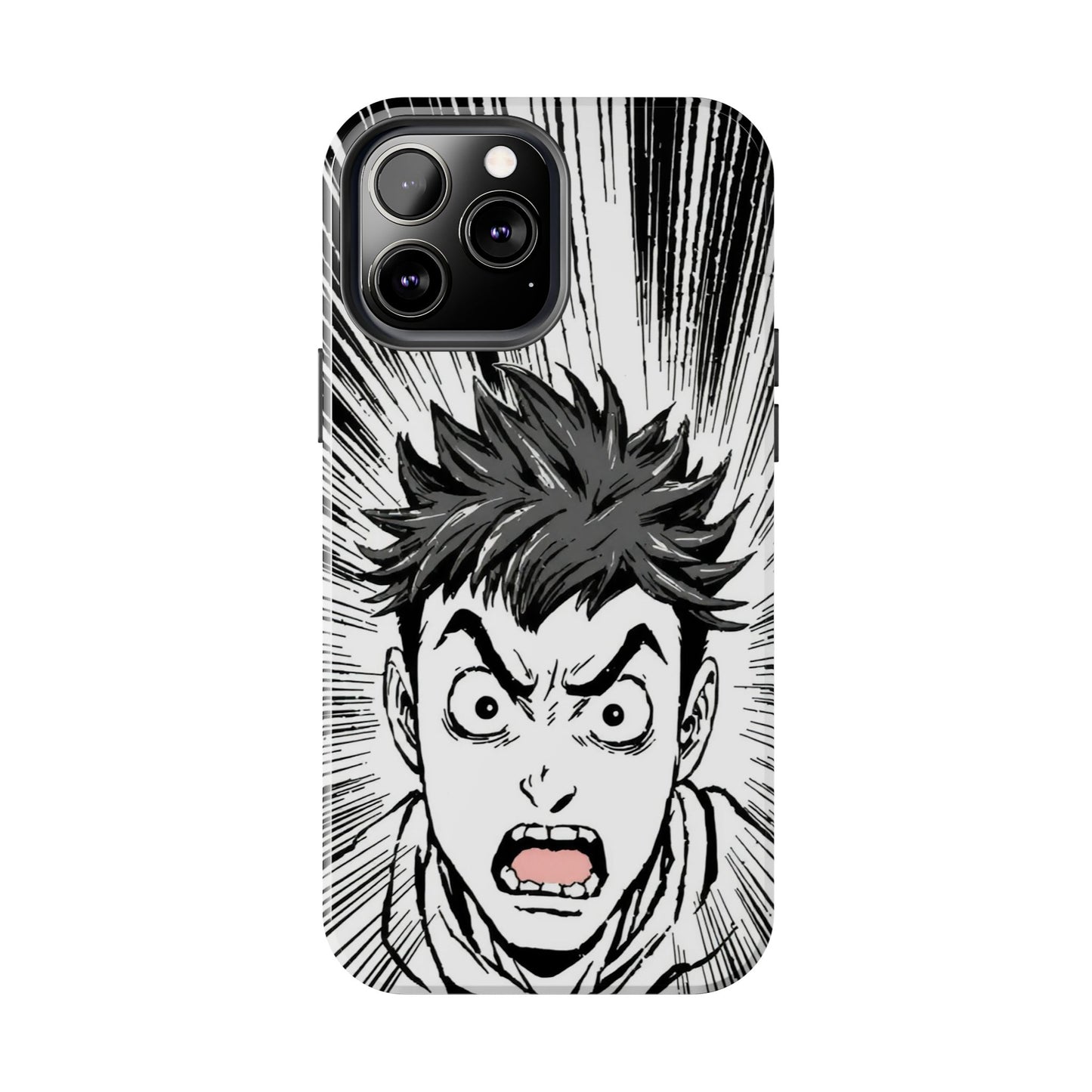 Intense Graphic Phone Case - Tough Design for Anime Fans