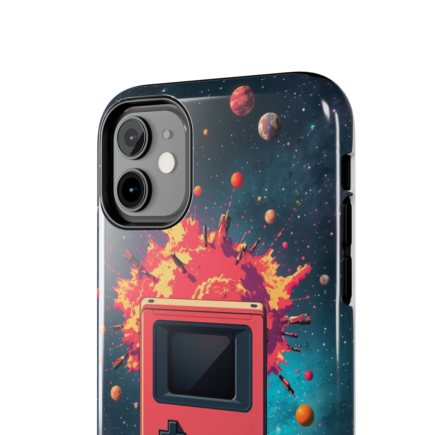 Retro Gaming Tough Phone Case - Space Adventure Design