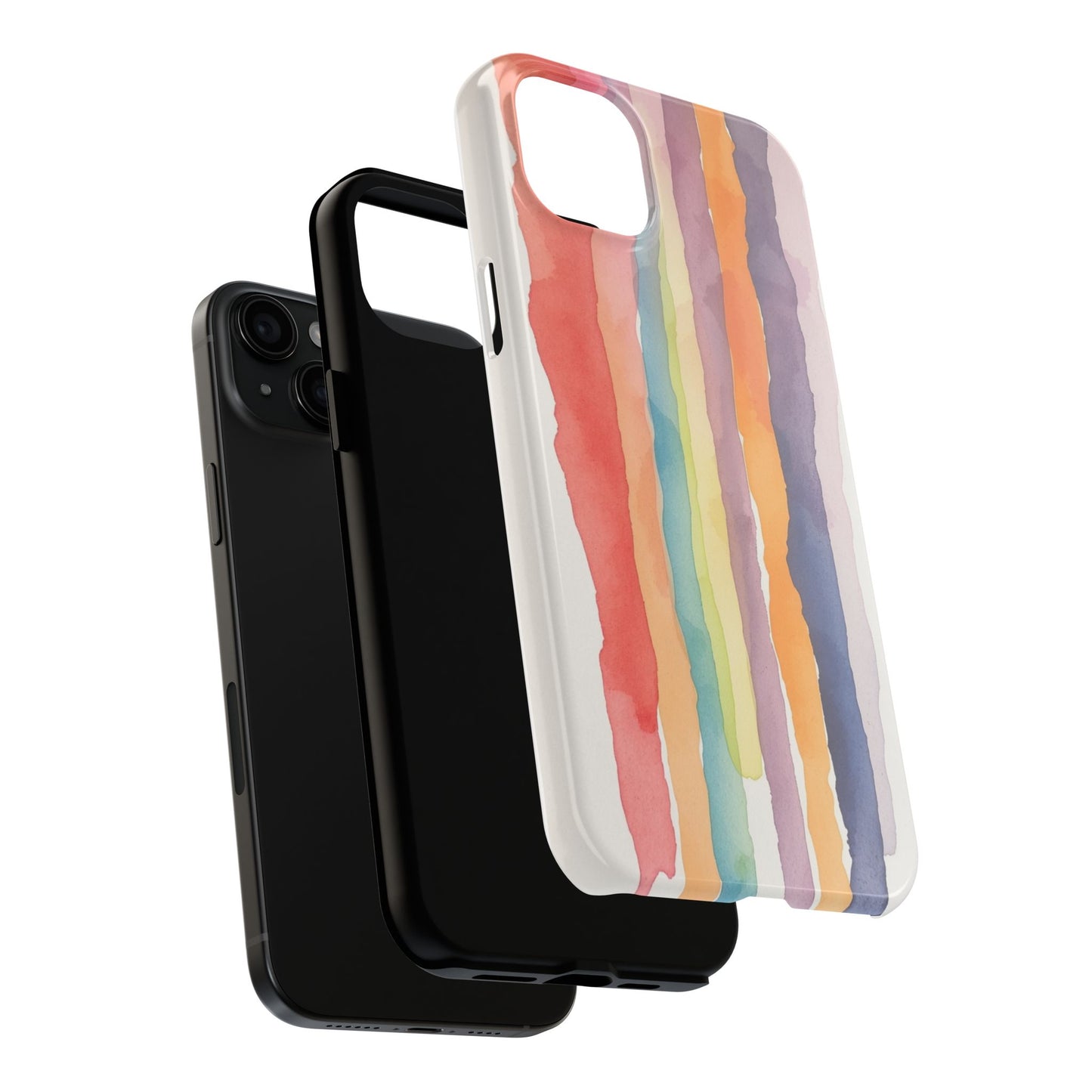 Colorful Watercolor Tough Phone Case - Stylish and Durable Cover for Creative Souls