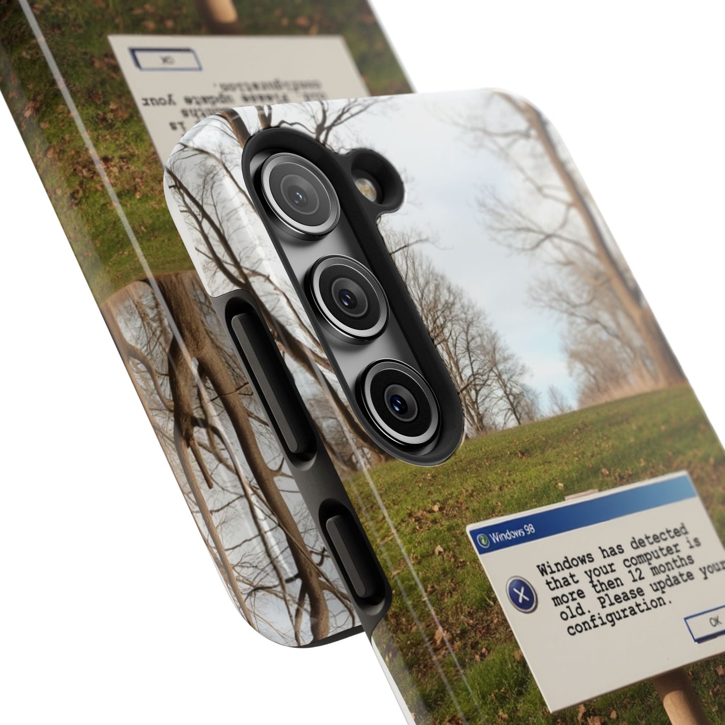 Durable Phone Case with Windows 98 Error Message Design - Perfect Gift for Tech Lovers